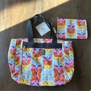 Brighton Packable Anywhere Tote Bag - Live Love Travel Multicolored Ripstop